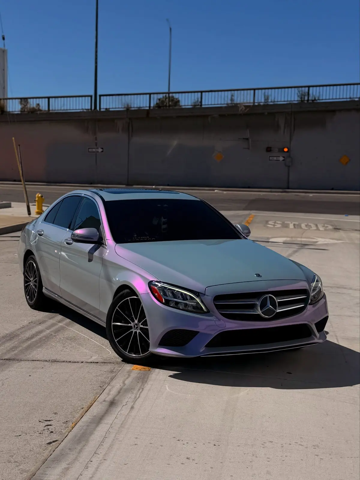 Mercedes-Benz C-Class color-shift full wrap