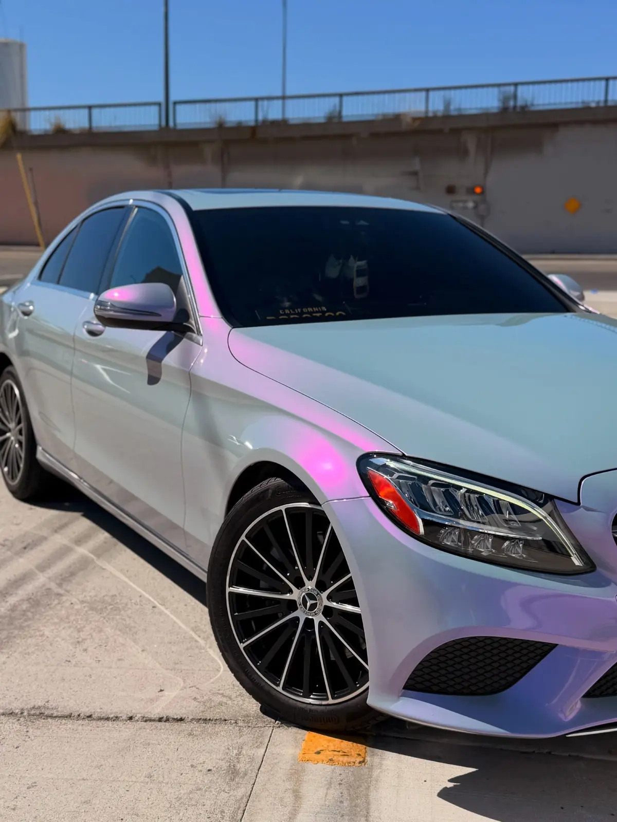 MERCEDES-BENZ C300 — PURPLE FULL COLOR CHANGE